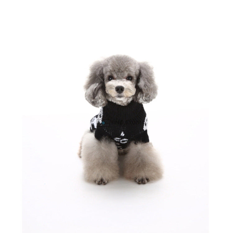 New Autumn And Winter Small Skull Head Personality Halloween Pet Sweater Pet Clothing Cat And Dog Clothes