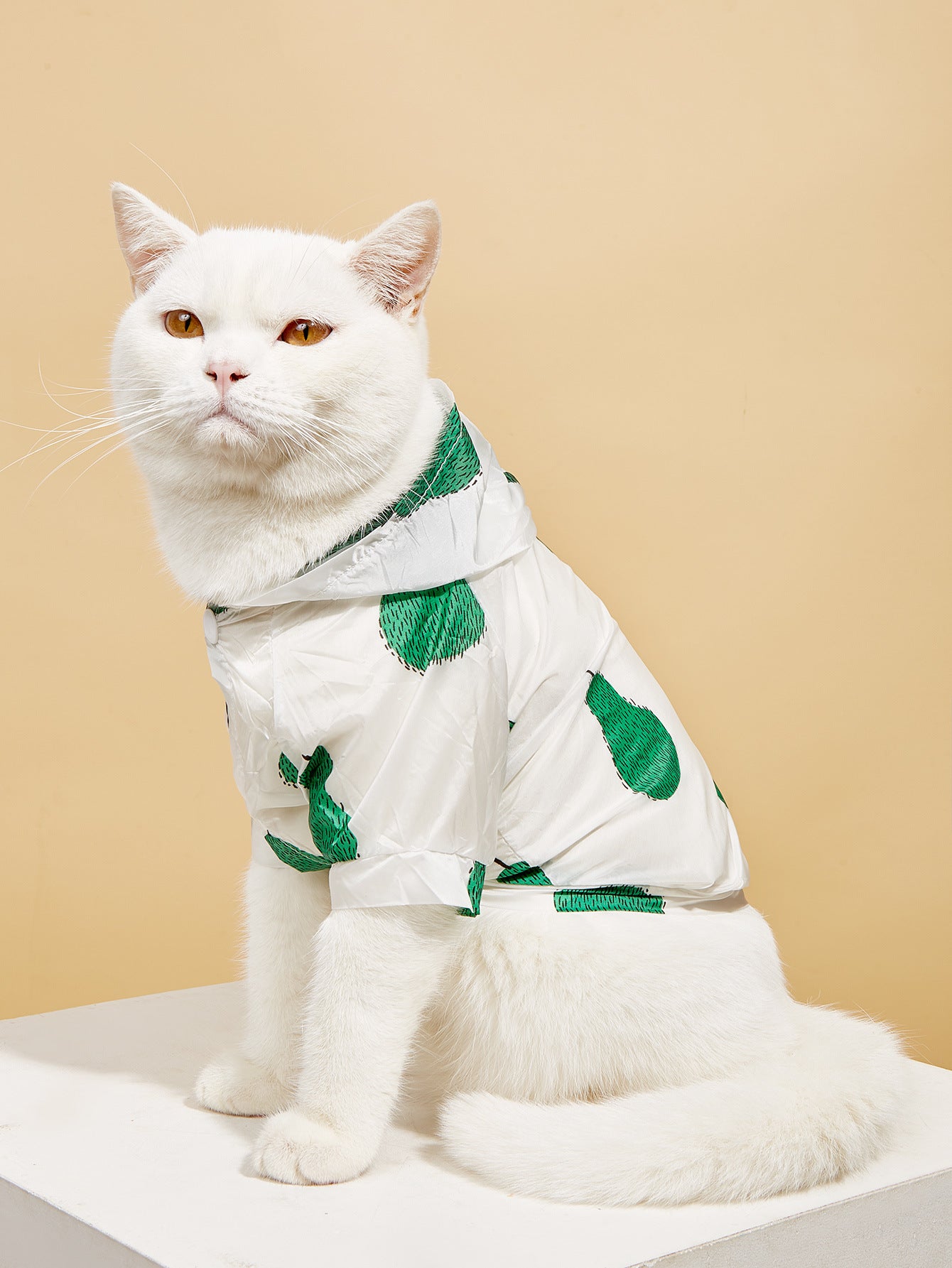 Summer New Pet Cat Supplies Shirt Dog Sun Protection Clothing With Hood Thin Section Breathable Fruit Printing Sun Protection Clothing